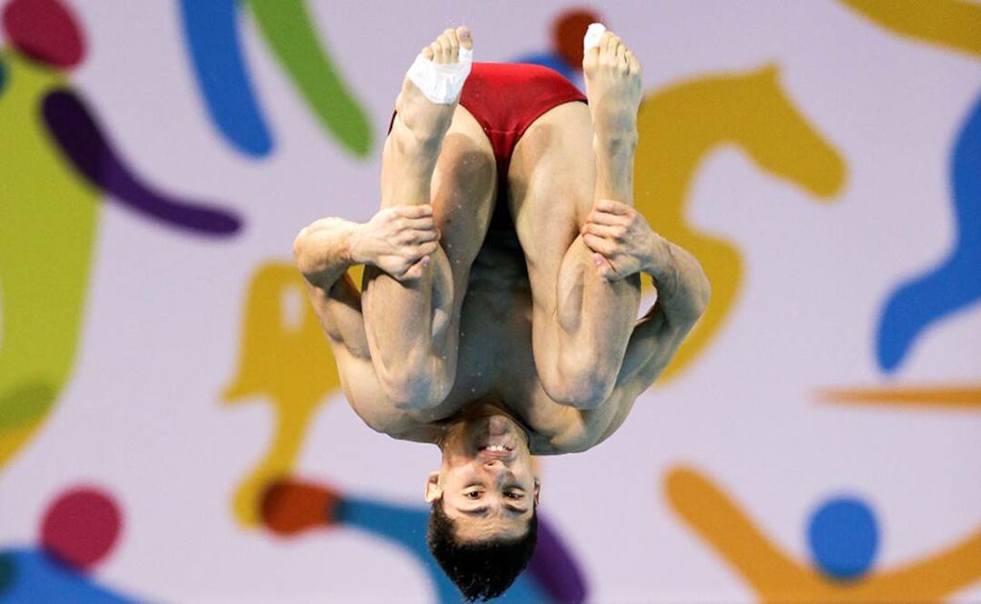 Rommen Pacheco durante la prueba. AP