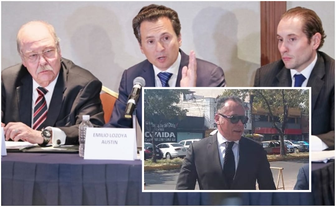 En la foto principal, de izquierda a derecha: Javier Coello Trejo, Emilio Lozoya Austin, y Javier Coello Zuarth. En el recuadro Miguel Ontiveros Alonso. Fotos: Archivo/ EL UNIVERSAL