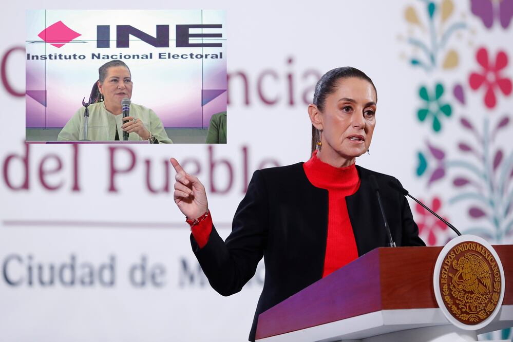 Claudia Sheinbaum sostendrá hoy una reunión con consejeros del INE. Foto: EFE
