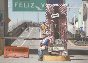 Ni un alma en la línea fronteriza EU-México