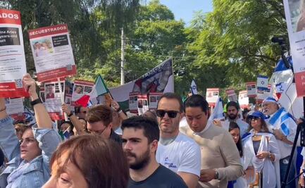Protestan en la embajada de Israel en México por mexicanos secuestrados por Hamas
