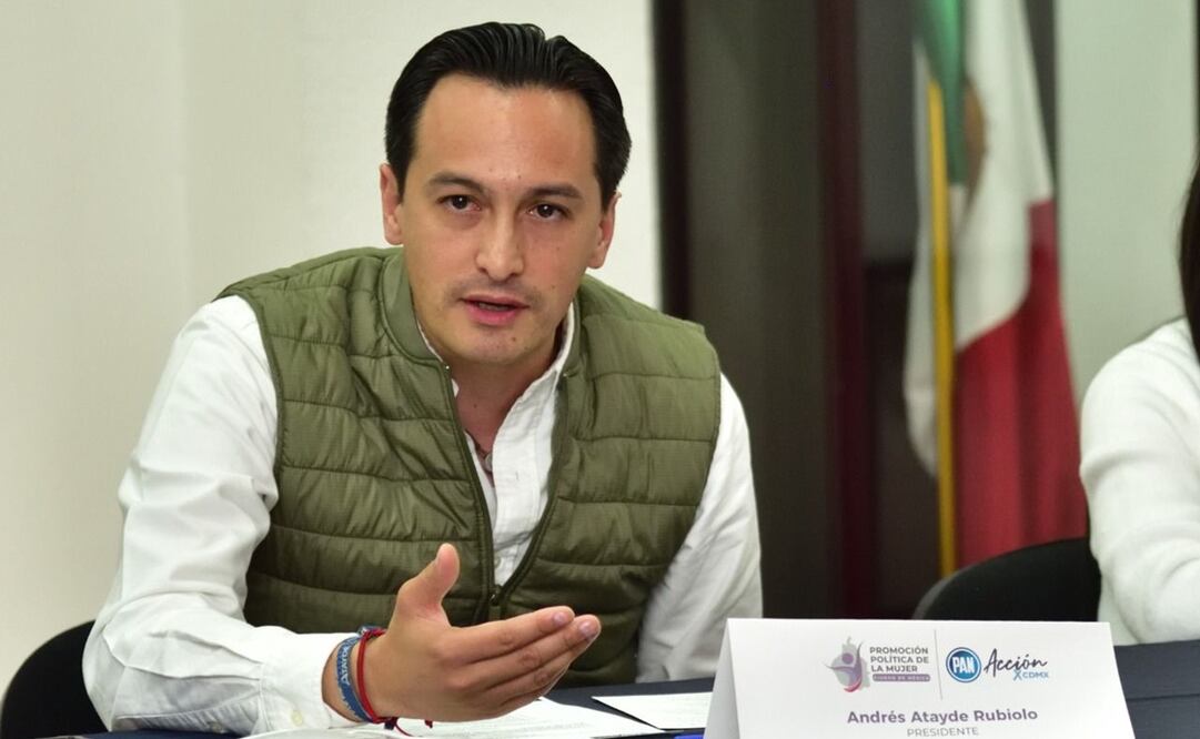 Andrés Atayde Rubiolo, presidente del PAN capitalino. Foto: Especial 