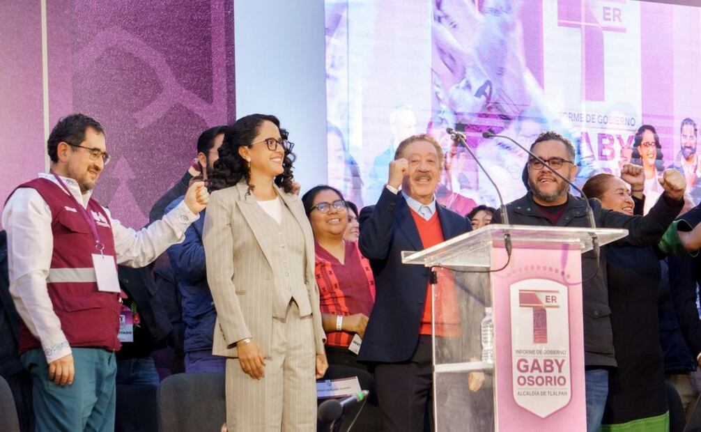 Gaby Osorio rinde informe en Tlalpan; destaca combate a la corrupción y baja en delitos.
Foto: Osmar Alvarado/ EL UNIVERSAL.