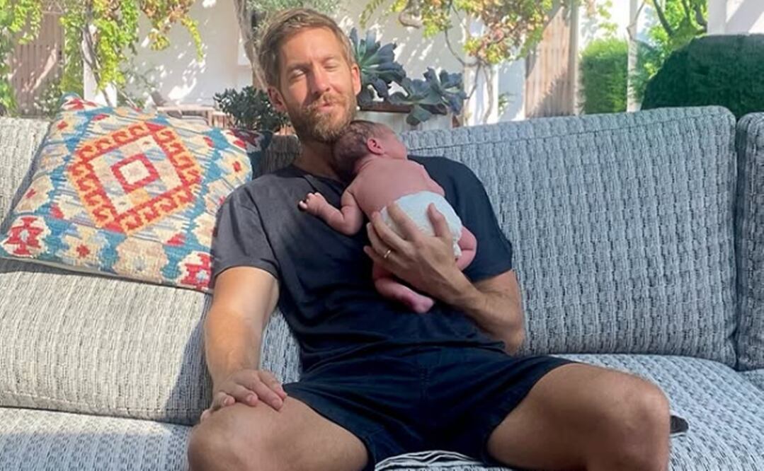 Calvin Harris comparte que ya es papá y aparece con su hijo recién nacido.