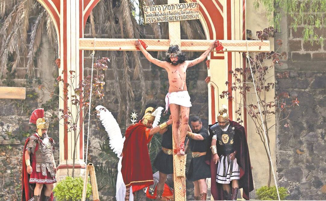 Después de la Crucifixión acabó la transmisión virtual. Foto: Carlos Mejía/ El Universal.