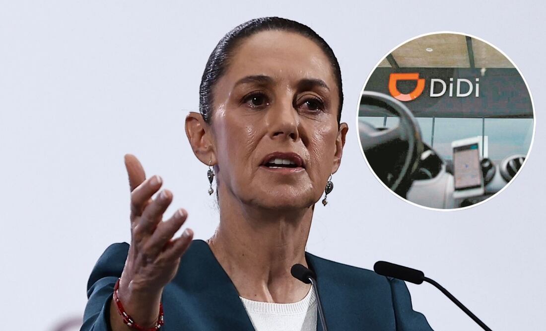 Claudia Sheinbaum en su conferencia matutina del 9 de julio de 2025. Fotos: Berenice Fregoso / EL UNIVERSAL y Pixabay