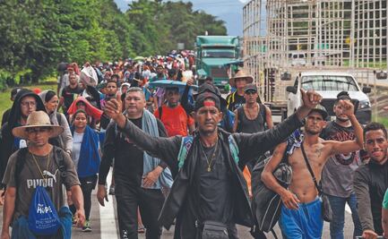 Espera caravana migrante acompañamiento de CNDH