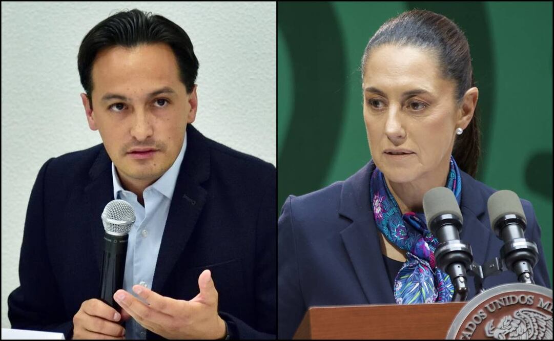 Andrés Atayde Rubiolo y Claudia Sheinbaum. Foto: EL UNIVERSAL