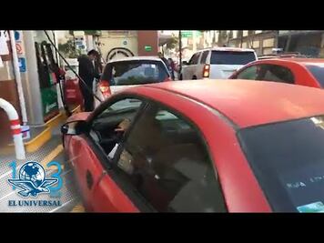 Amanece con desabasto de gasolina y largas filas la CDMX
