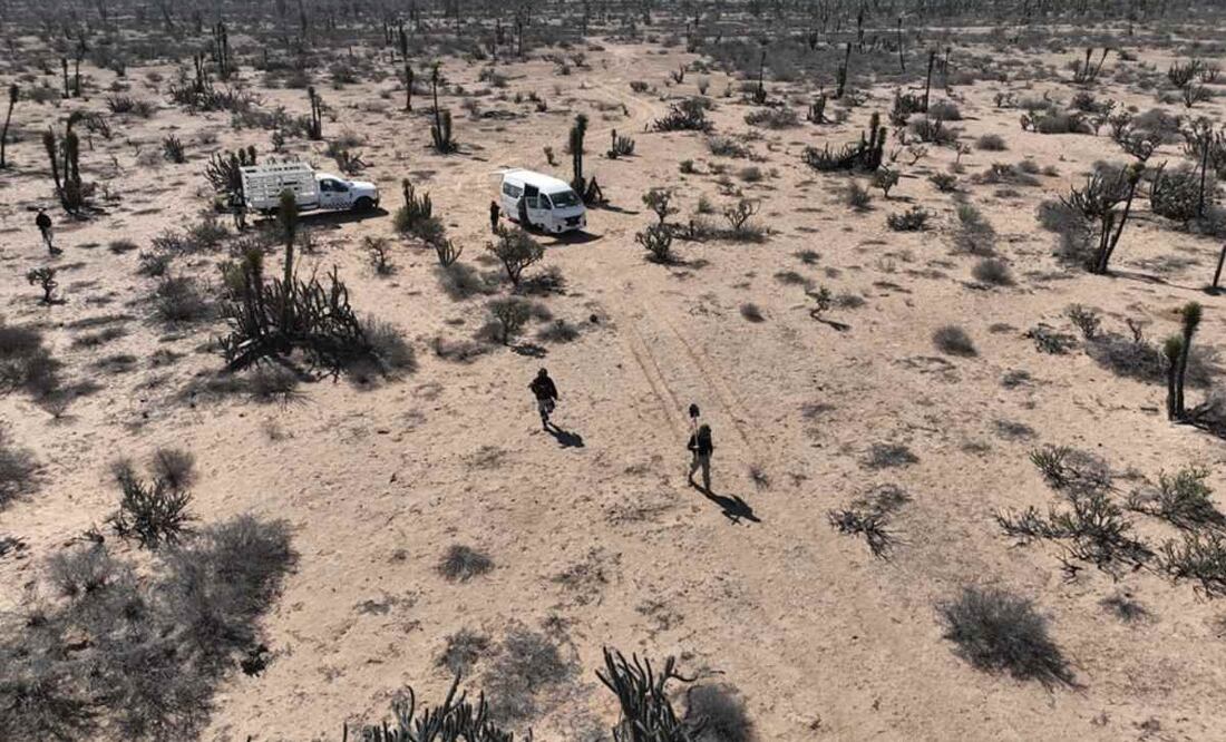 La líder del colectivo de Búsquedas de San José del Cabo, Rosalba Ibarra Rojas, informó que en 2021 se localizaron estas fosas en la zona conocida como Arroyo El Salto y se ubicaron también indicios como ropa. Foto: Especial