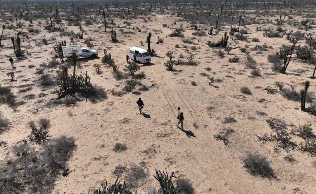 La líder del colectivo de Búsquedas de San José del Cabo, Rosalba Ibarra Rojas, informó que en 2021 se localizaron estas fosas en la zona conocida como Arroyo El Salto y se ubicaron también indicios como ropa. Foto: Especial