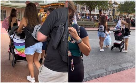 Esconden a una niña en carriola para no pagar entrada a Disney; desata debate en redes 