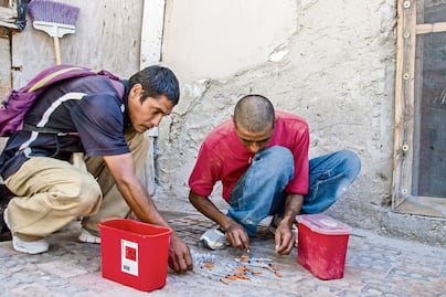 Picaderos. Cd. Juárez: 6 mil puntos donde se inyecta heroína