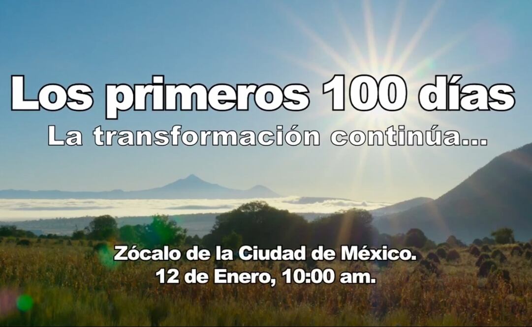 En el video, la mandataria federal también invita a la ciudadanía a su informe por los primeros 100 días de gobierno. Foto: Captura de video