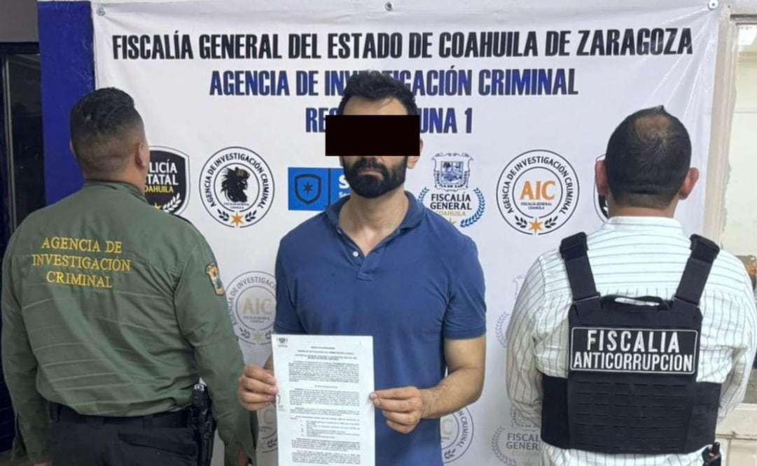 Detienen a extesorero de Gómez Palacio, Durango; investigan pagos ilegales por 18 mdp.
Foto: Especial.