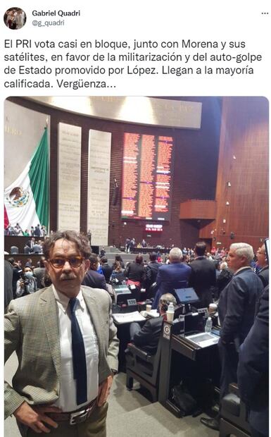 “¿Qué le pasó a Quadri?”: Preguntan al diputado por foto de su caída en la Cámara de Diputados