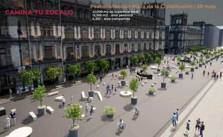 Anuncian inversión de 50 mdp para obras de peatonalización en el Zócalo de la CDMX