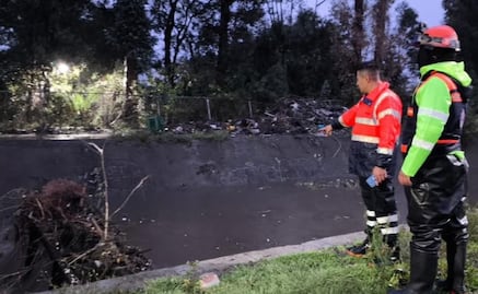 Por lluvias se desborda río San Buenaventura, en Xochimilco; no se registran afectaciones en viviendas