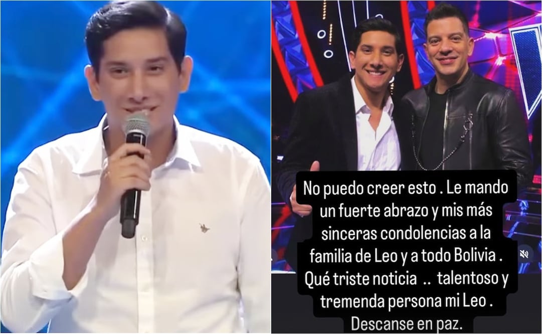Leo Rosas, participante de "La voz México", coacheado por Yahir. 
Fotos: YouTube e Instagram