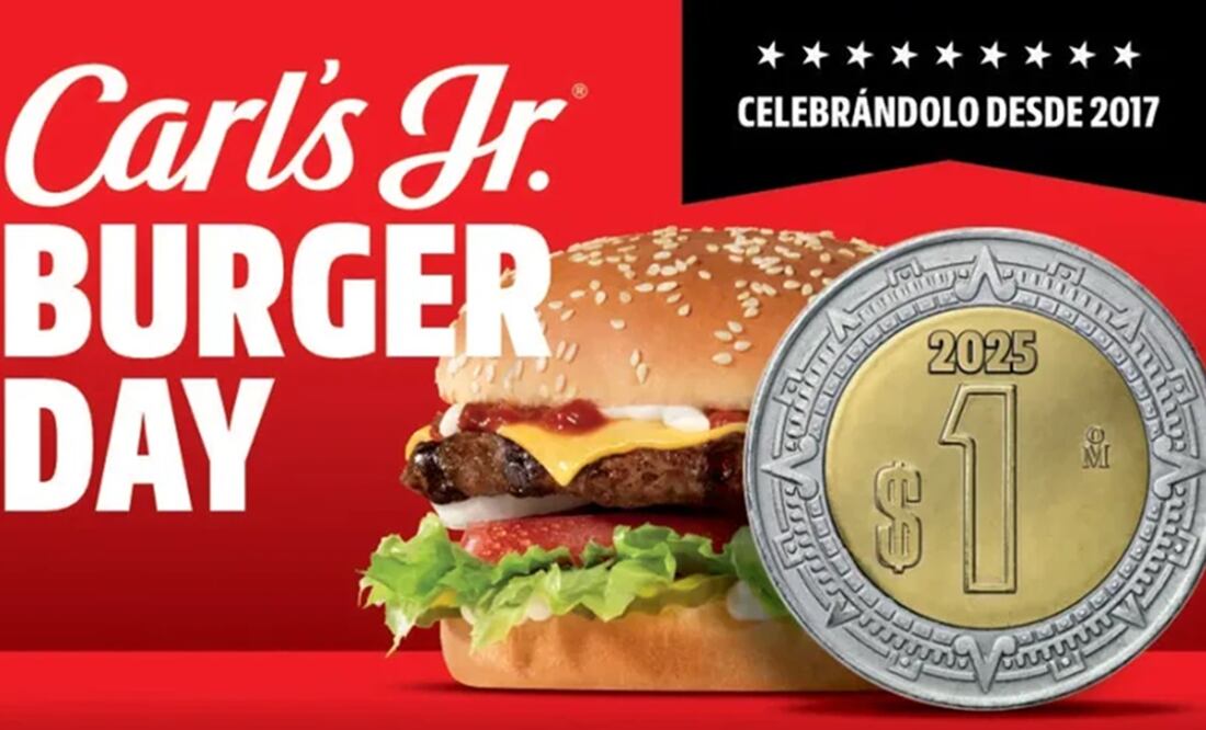 La oferta será válida únicamente el 28 de mayo. Foto: Carl's Jr