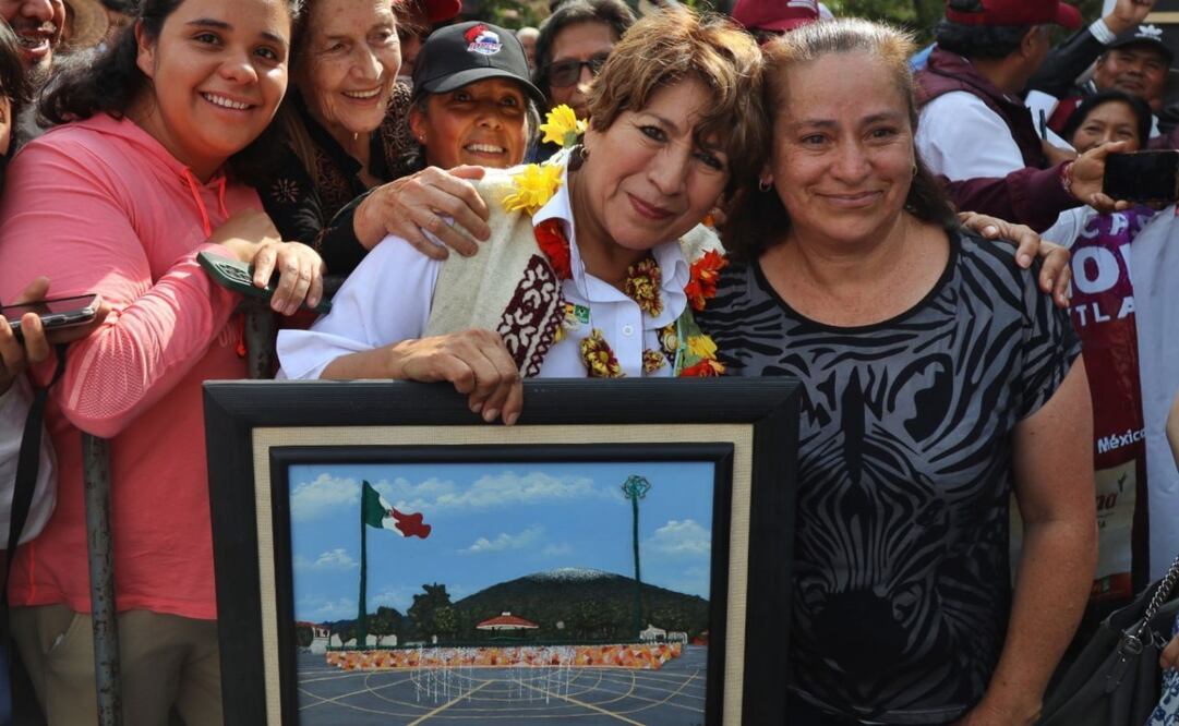 Además de Atlacomulco, Delfina Gómez estuvo también en Acambay Jocotitlán y Lerma. Foto: Especial