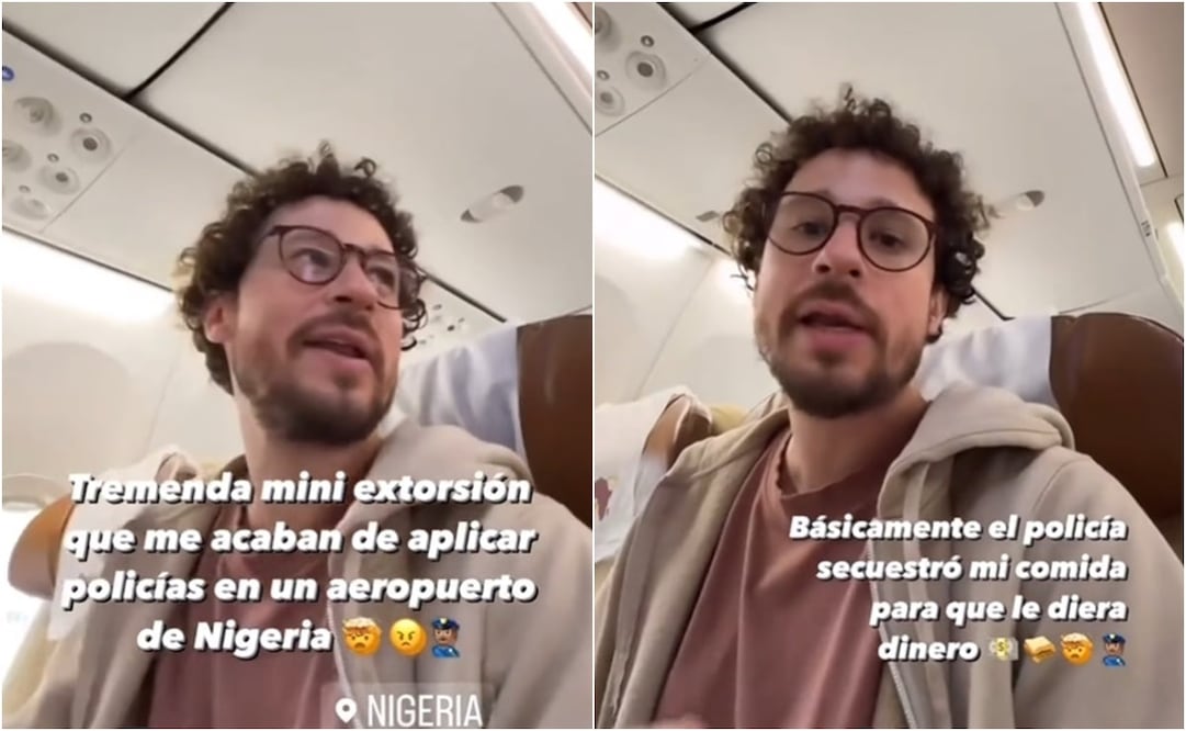 El mexicano explicó que el aeropuerto está lleno de letreros que advierten y prohíben la extorsión. Foto: TikTok