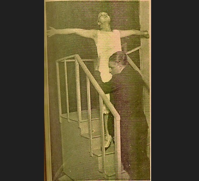Antonieta Rivas Mercado con Salvador Novo, representando la obra Welded, en el Teatro de Ulises (Mesones 42), el 8 de febrero de 1928. Imagen tomada de El Universal Ilustrado, publicada el 16 de marzo de 1928. Crédito: Archivo: El Universal Ilustrado