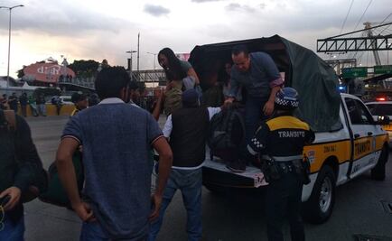 Bloqueo de policías federales a acceso del AICM cumple más de cuatro horas 