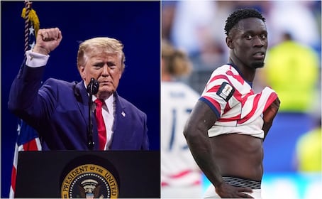 Donald Trump confirma que llamó a Infantino para quitar la tarjeta roja a Balogun