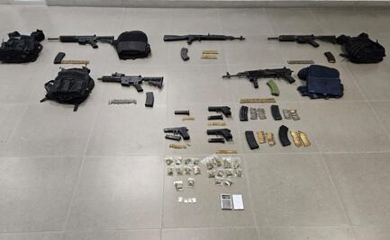 Detienen en Hidalgo a grupo armado originario de la CDMX; decomisan también dosis de drogas, armas y cartuchos