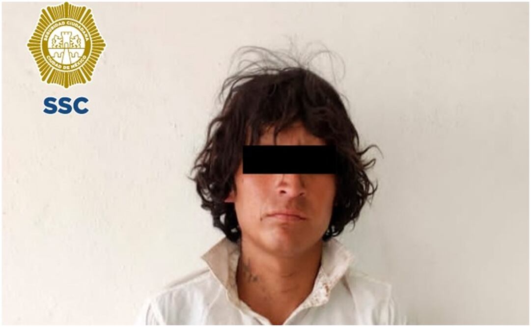 Presunto asaltante de un joven de 25 años en Iztapalapa. Foto: Especial