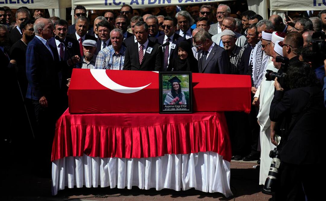 Funeral de la activista Aysenur Ezgi Eygi. Foto: AP