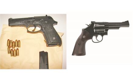 Dos armas, las preferidas de la delincuencia