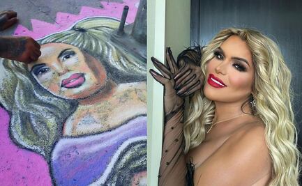 ¡Hay talento! Artista dibuja a Wendy Guevara, de "LCDLF", en las calles de Tijuana