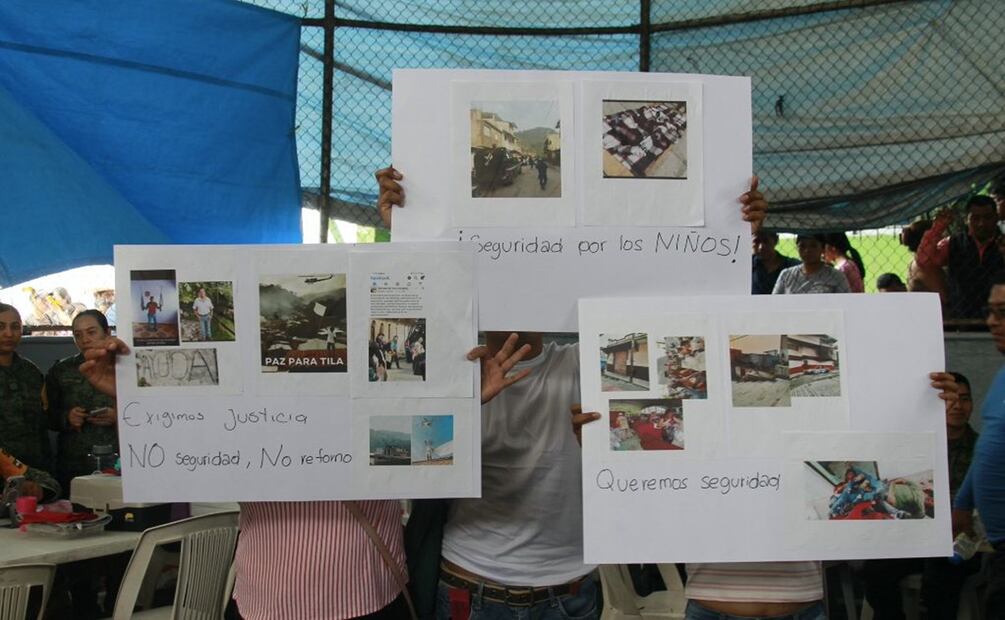 Desplazados de Tila dicen que no retornaran. Foto: Fredy Martín