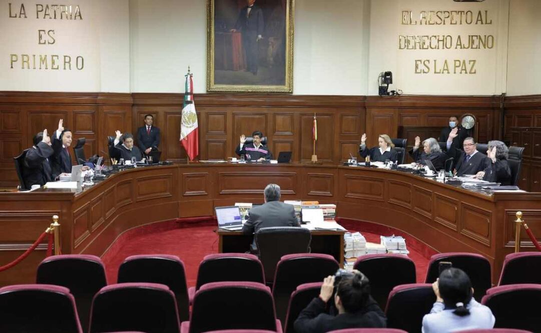 Sesión de la Suprema Corte de Justicia de la Nación (SCJN). Foto: Especial.