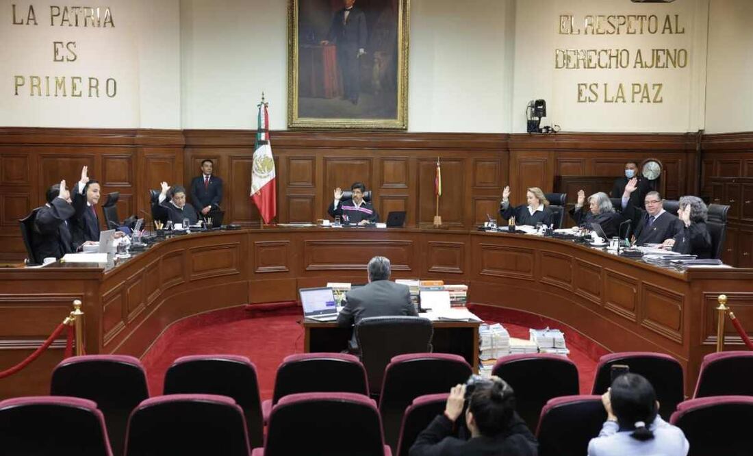 Sesión de la Suprema Corte de Justicia de la Nación (SCJN). Foto: Especial.