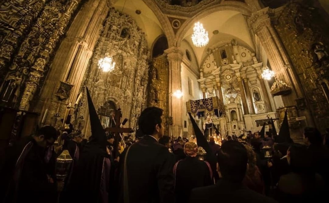 La Procesión del Silencio se realiza cada Viernes Santo en San Luis Potosí. Foto:   Cortesía Juan Velázquez