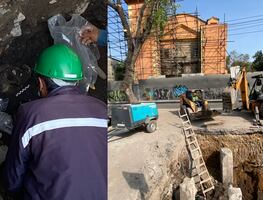 INAH suspende obras de construcción de Calzada Flotante en alcaldía Cuauhtémoc tras encontrar vestigios arqueológicos