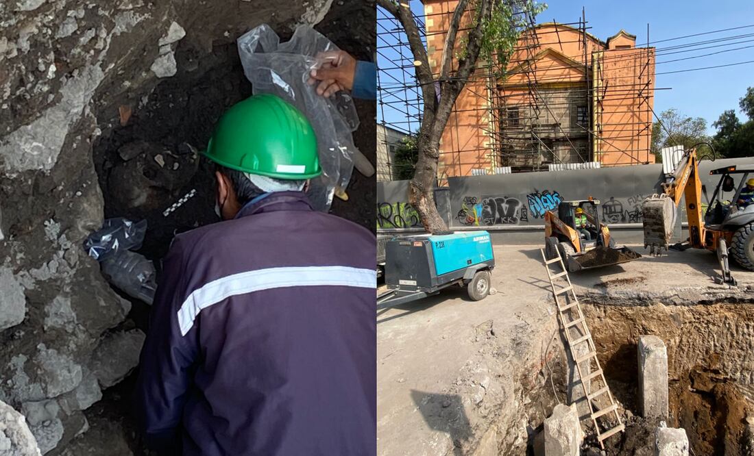 INAH suspende obras de construcción de Calzada Flotante en alcaldía Cuauhtémoc tras encontrar vestigios arqueológicos. Foto: Juan Carlos Williams