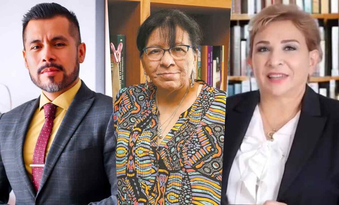 Candidatos a la Contraloría de la CDMX, Misael Martínez Vielma, Nashieli Ramírez y Elena Ramos / Foto: Redes Sociales y EL UNIVERSAL
