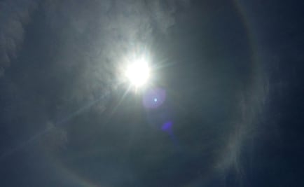 Halo solar maravilla a capitalinos