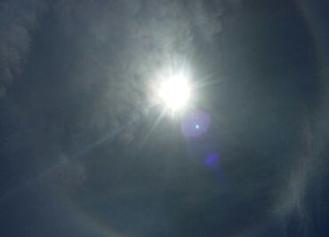 Halo solar maravilla a capitalinos