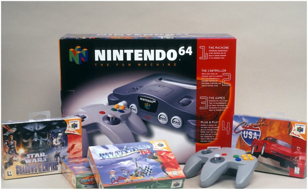 El Nintendo 64 fue lanzado al mercado en 1996
