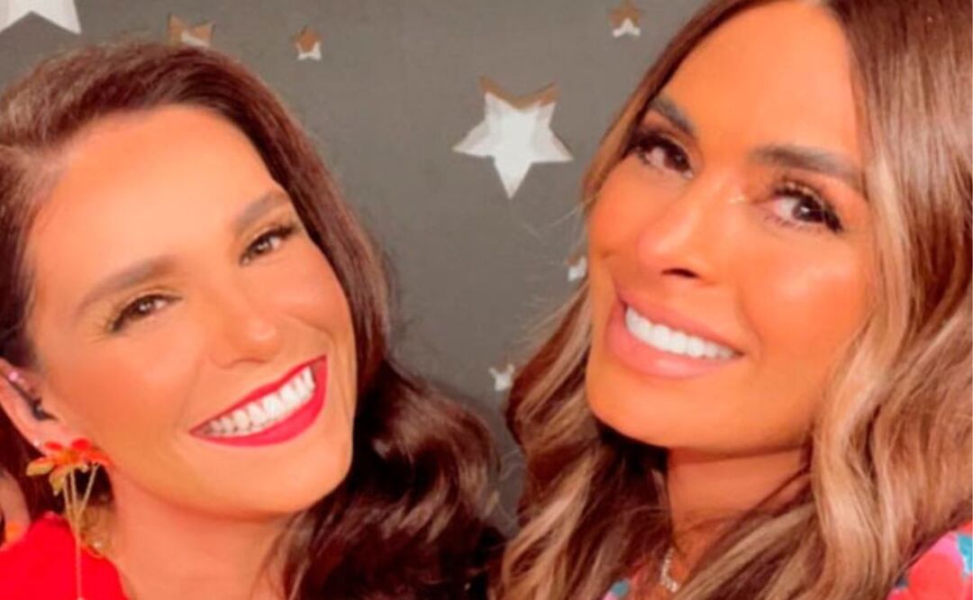 Tania Rincón y Galilea Montijo. Foto: Twitter @GinaPerezSerra