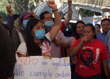 Maestros inician ayuno frente al IEEPO