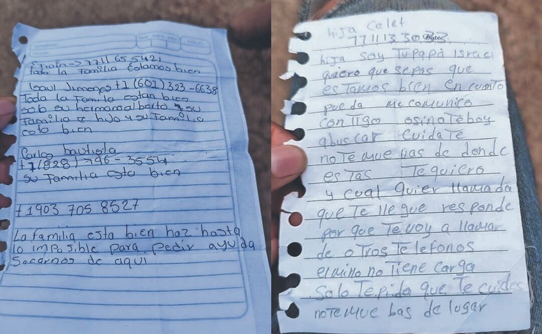 Tras las lluvias, pobladores de Chapula lograron comunicar mediante mensajes escritos que están vivos. Foto Especial