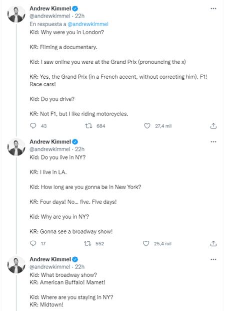 Keanu Reeves hizo un "pequeño amigo" durante un vuelo y la escena fue absolutamente tierna