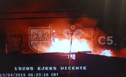 Se registra incendio de pastizal en alcaldía Iztapalapa