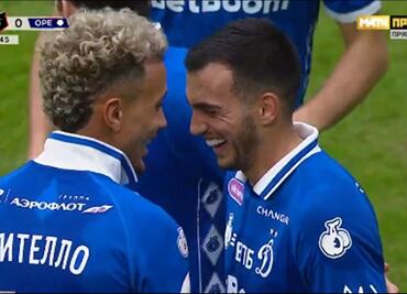 Luis Chávez anotó en la goleada del Dinamo de Moscú; así fue el gol del mexicano